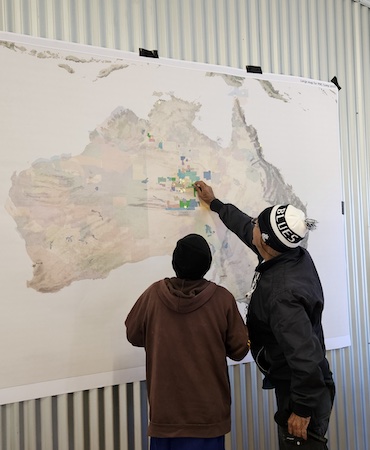 People looking at a map